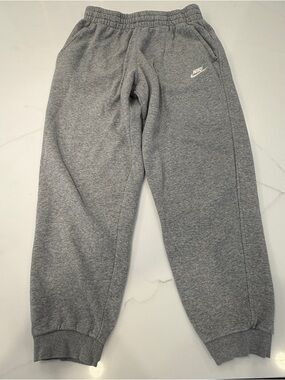 Nike Boys Gray Heather Jogger Sweatpants, size XL